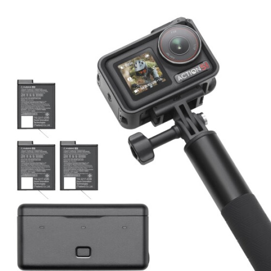 DJI Osmo Action 5 Pro アドベンチャーキット、4Kアクションカメラ、1/1.3インチセンサー